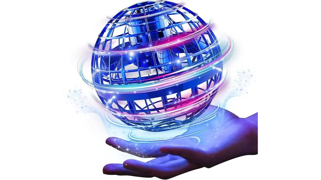 blue flying orb toy
