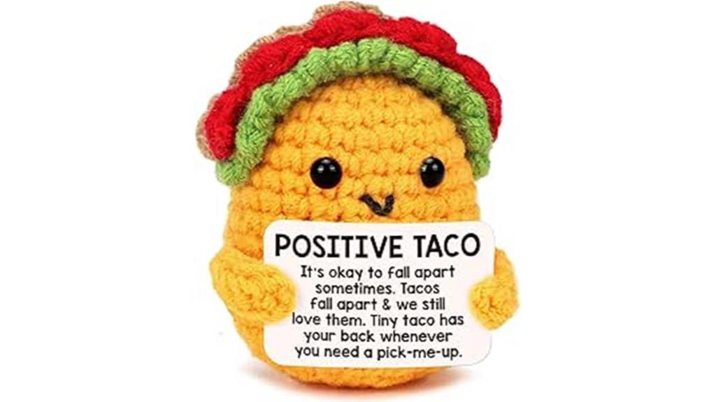 cheerful crochet taco gift