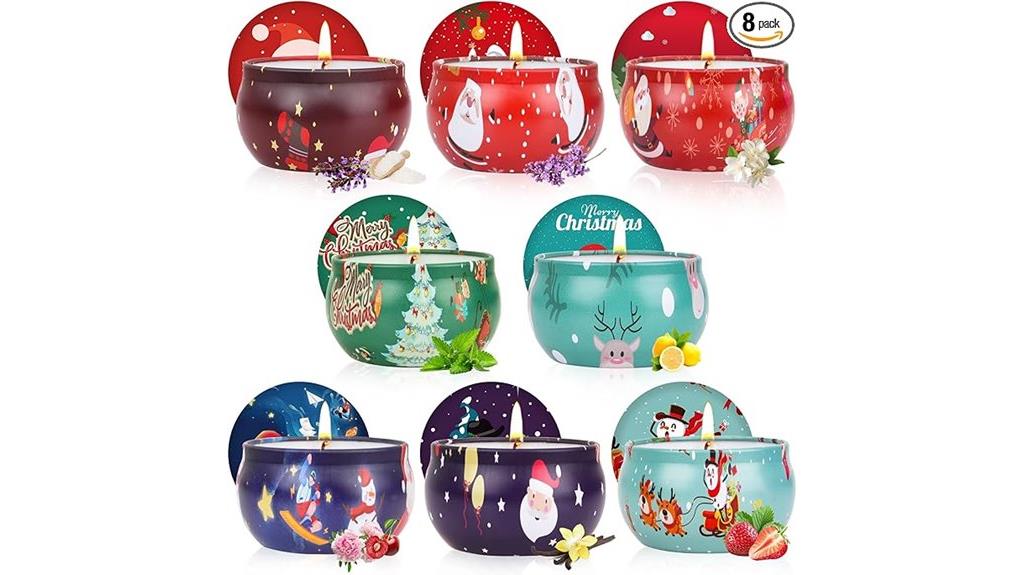 festive candle set bundle