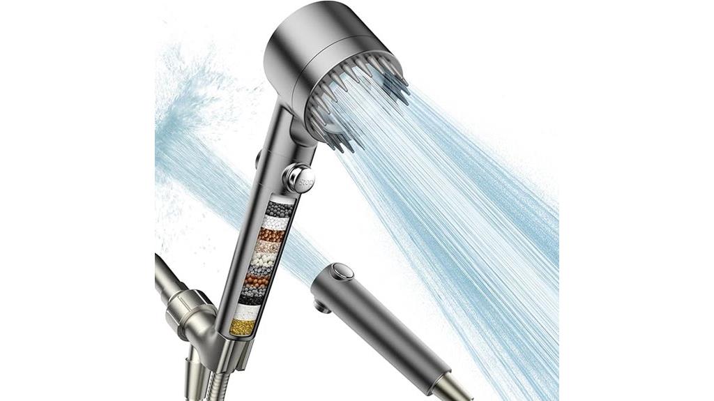 handheld shower with multiple sprays