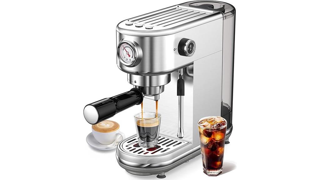 high pressure espresso with frother