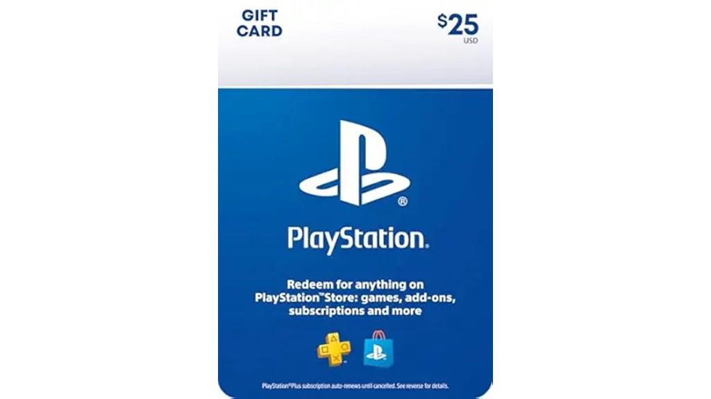 physical 25 playstation gift card
