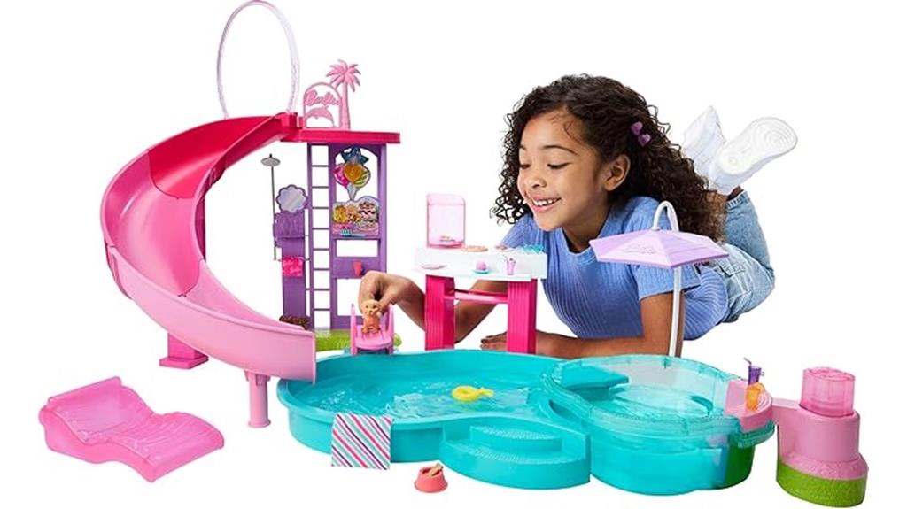 six area barbie playset