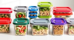 top glass meal storage