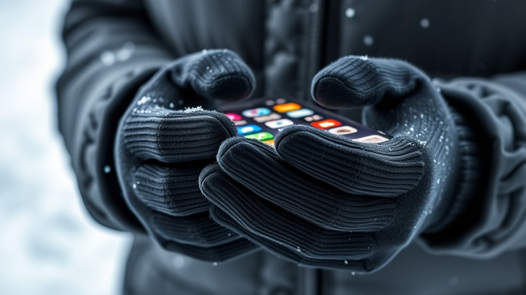 warm responsive touchscreen gloves