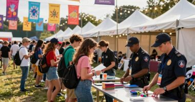 artist registration and arrival