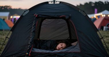 blackout tent for festivals