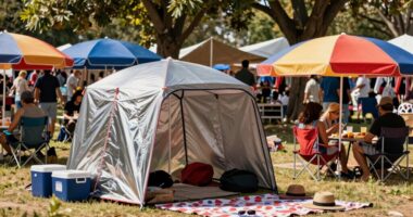 bring portable sun protection