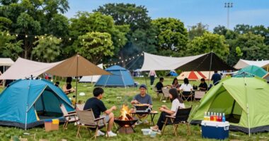 camping with friends preparation