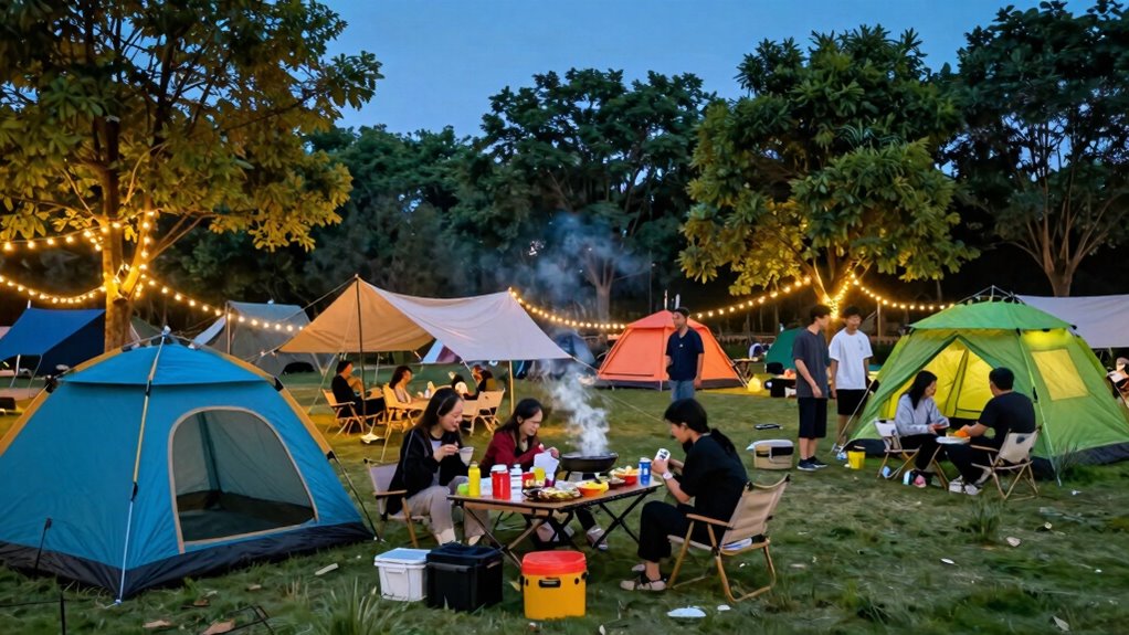 campsite setup and safety