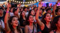 capturing vibrant festival crowds