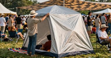 choosing effective festival shade gear