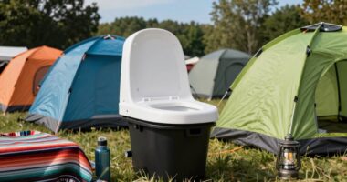choosing festival camping toilets