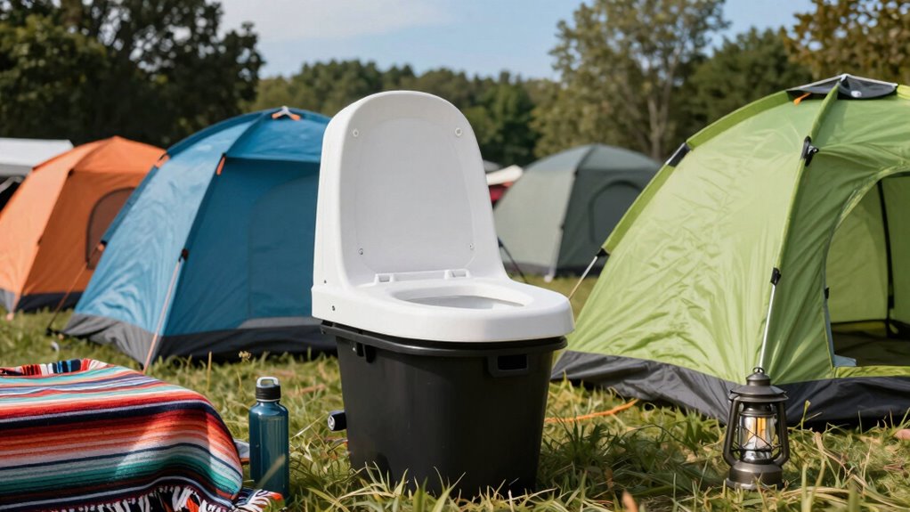 choosing festival camping toilets
