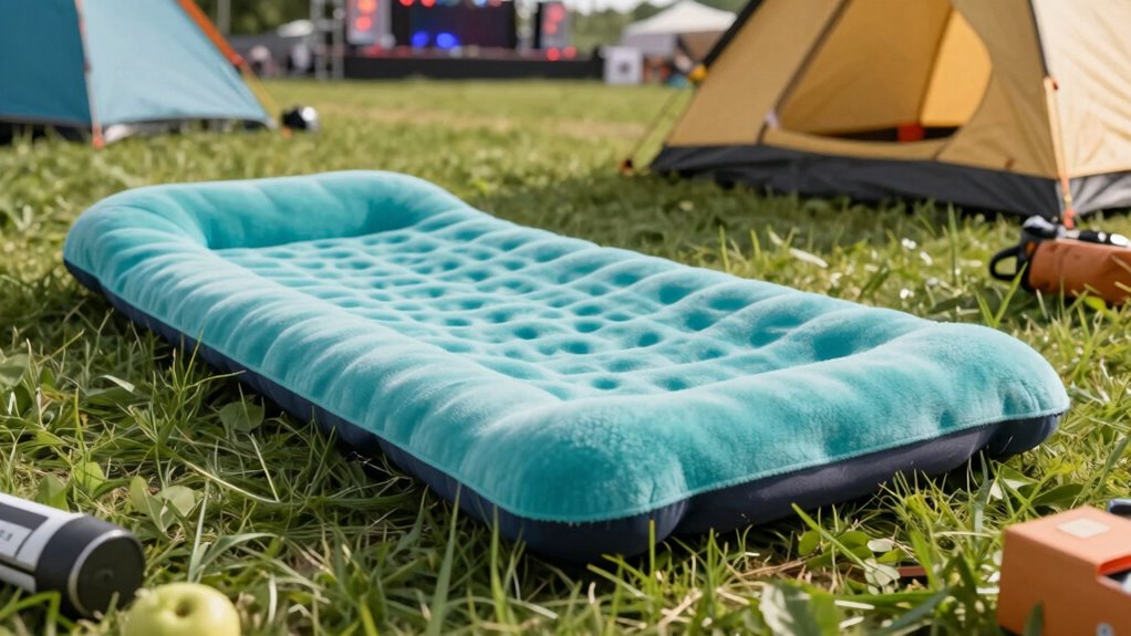 comfortable festival camping sleep