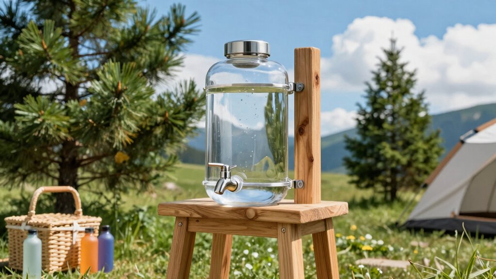 convenient campsite water access