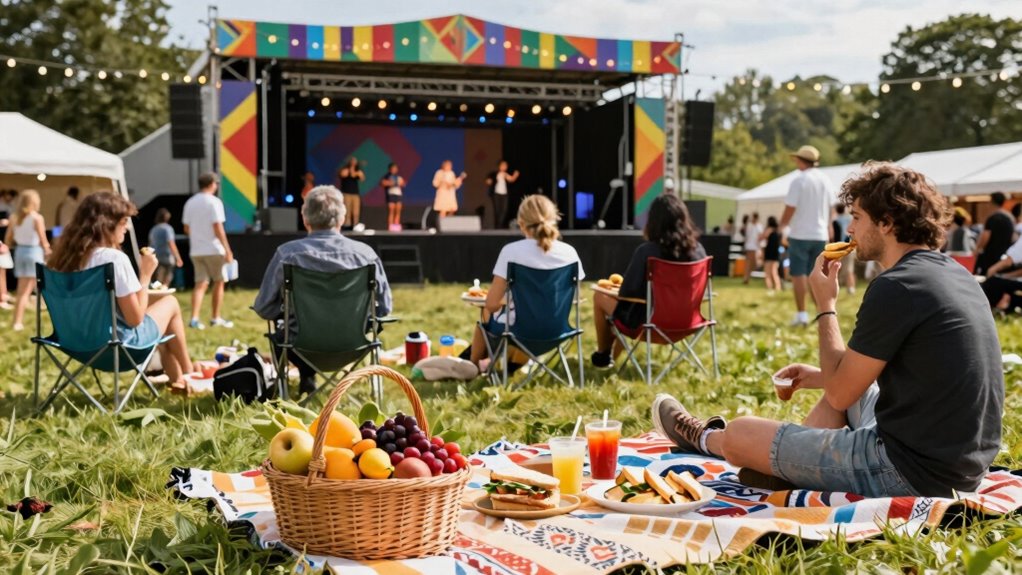 coordinate meals with performances