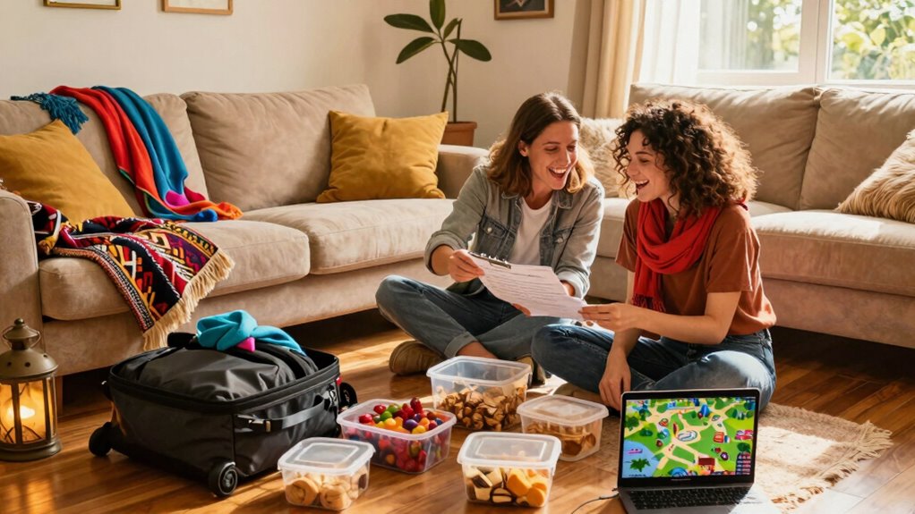 coordinate responsibilities before trip