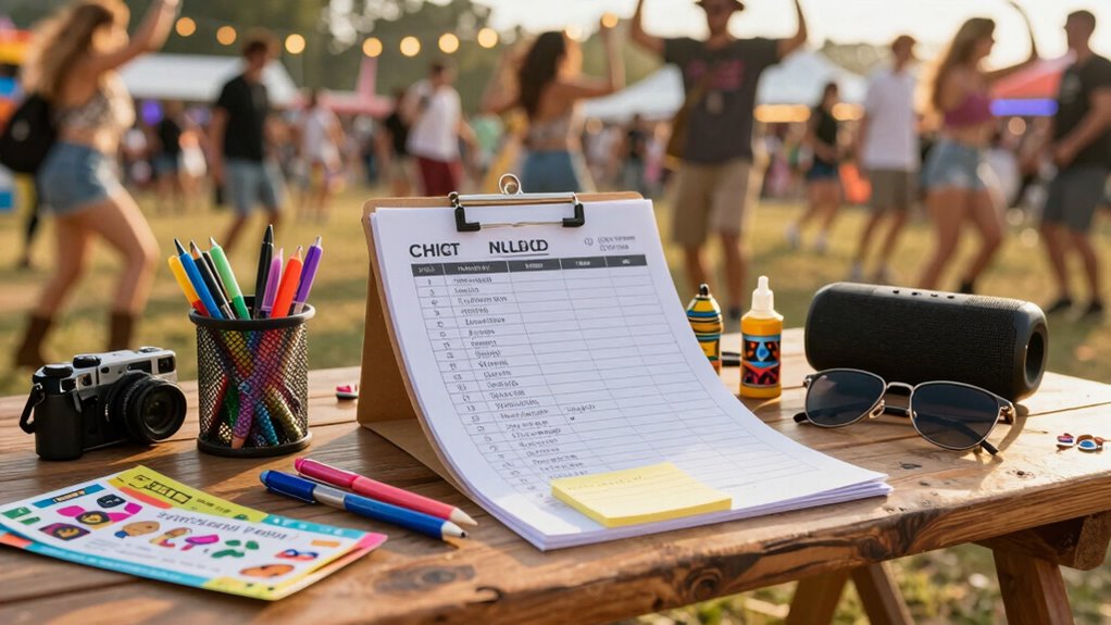 create reliable festival planning checklist