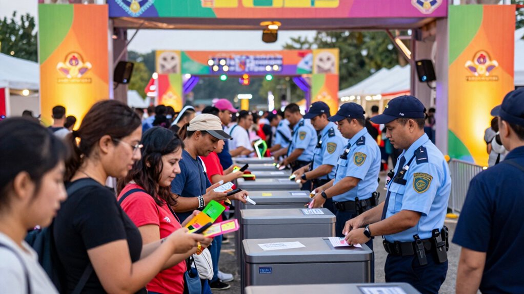 efficient entry and crowd control