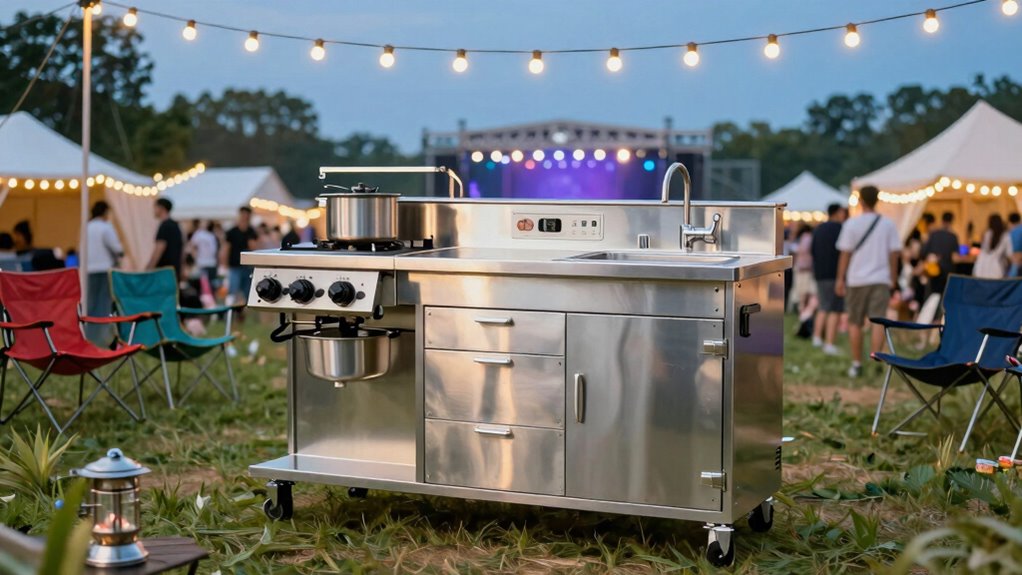 efficient organized festival cooking