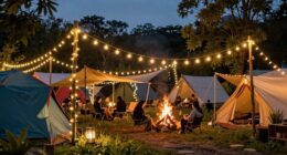 enhance campsite ambiance creatively