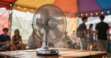 enhanced festival tent cooling