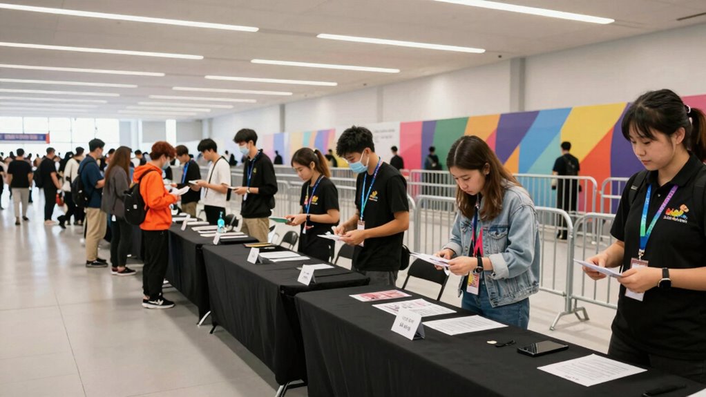 festival artist check in process