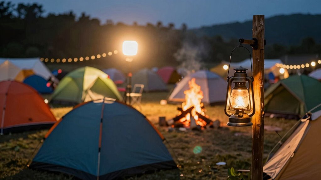 festival camp lighting options