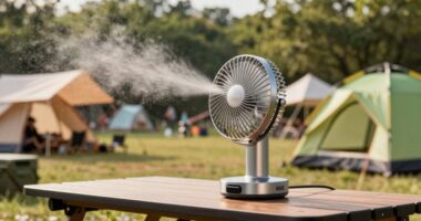 festival camping misting fans