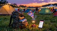 festival camping packing tips