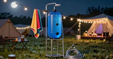 festival camping shower options