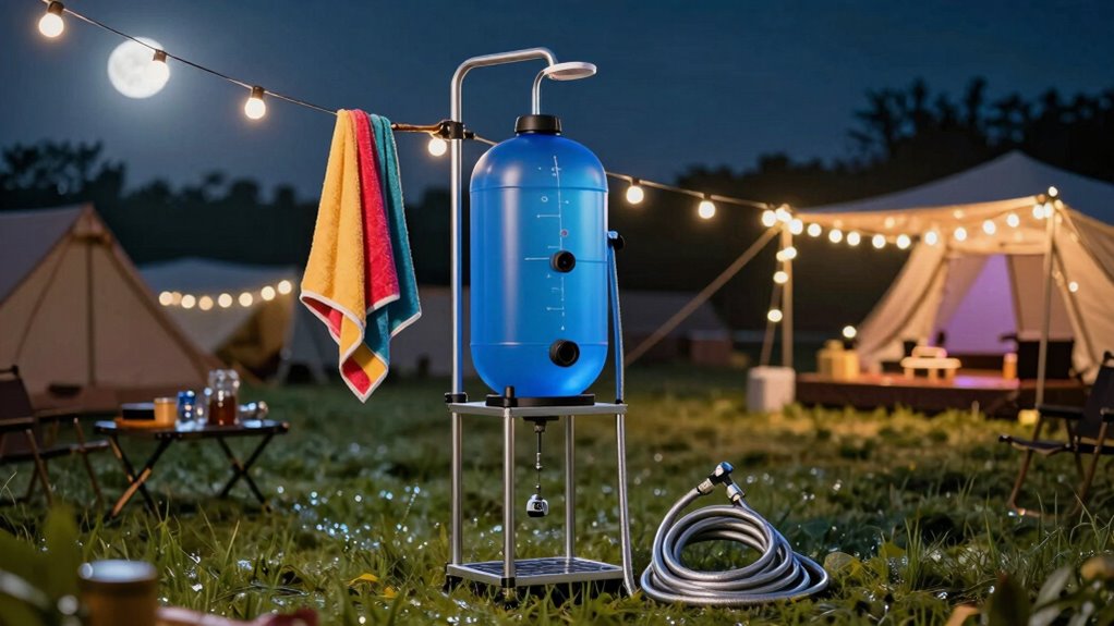 festival camping shower options