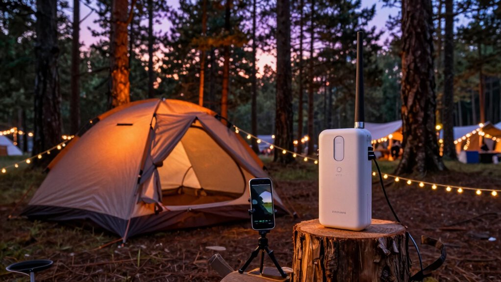 festival camping signal enhancement