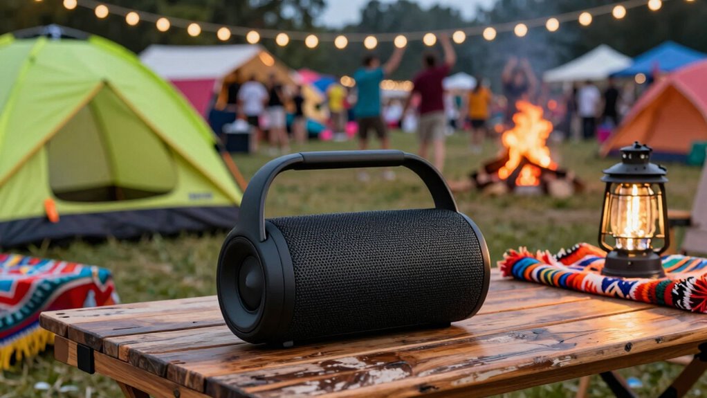 festival camping speaker selection