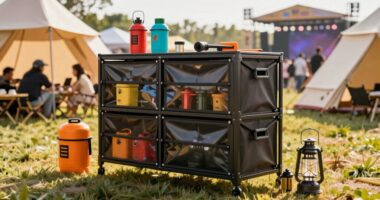 festival camping storage solutions