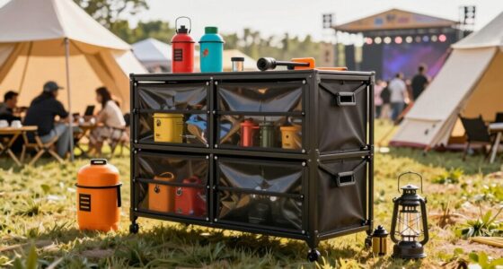 festival camping storage solutions