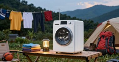 festival camping washing options