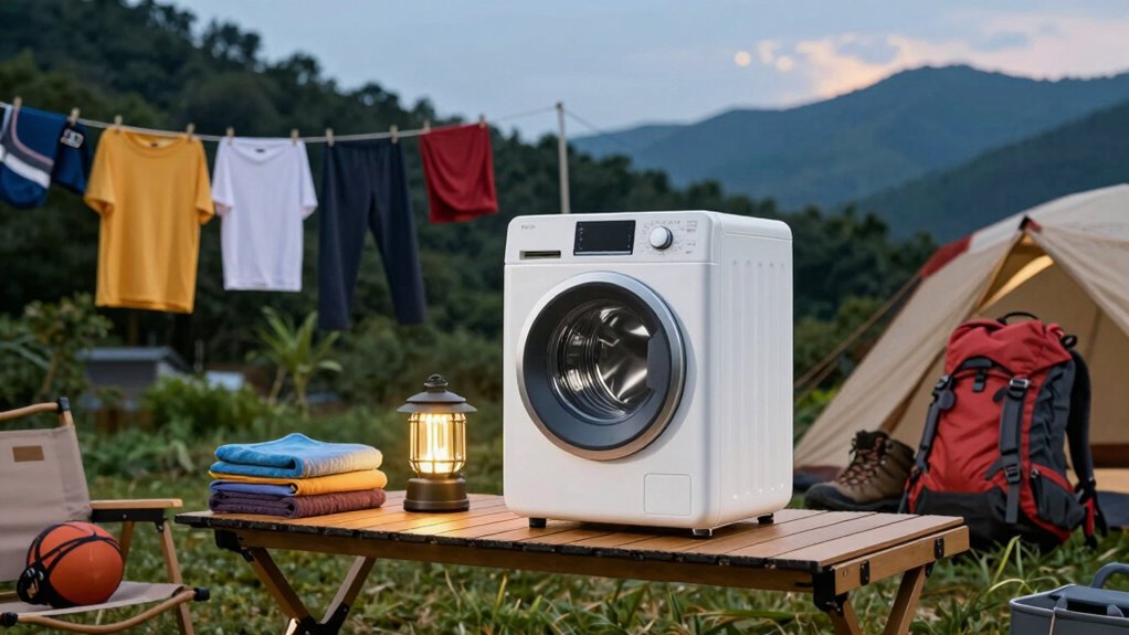 festival camping washing options
