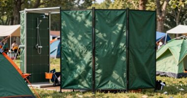 festival campsite privacy barrier