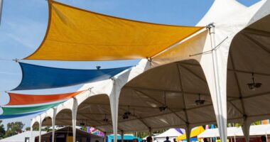 festival canopy wind protection