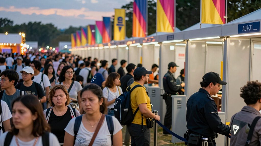 festival entry time adjustments
