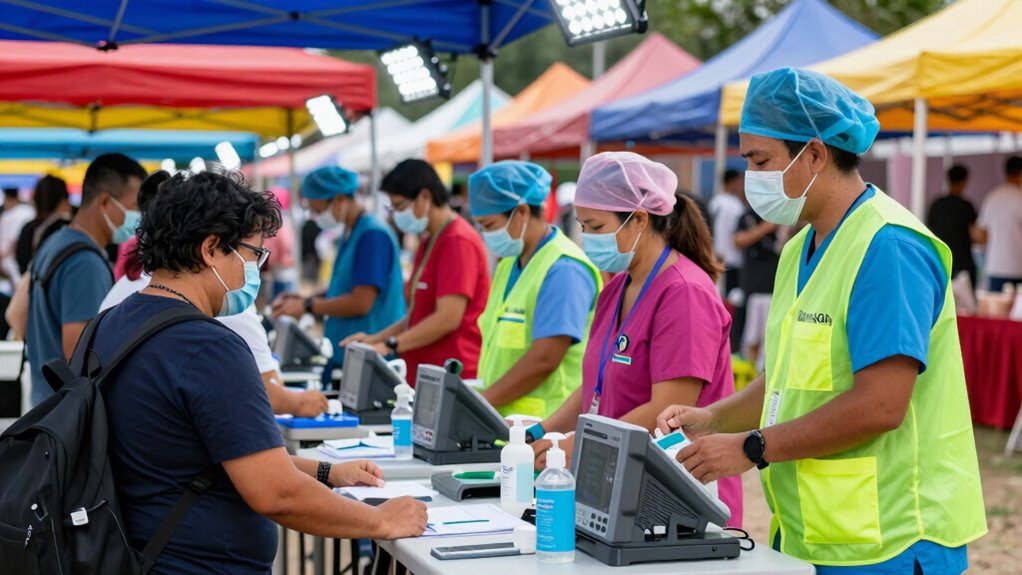 festival medical station setup