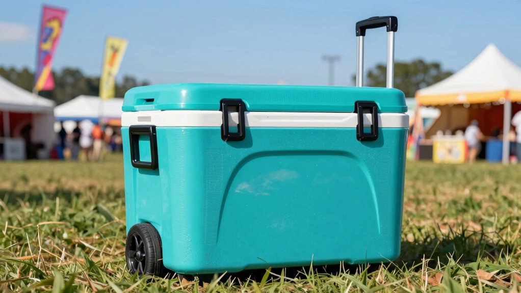 festival ready rolling coolers