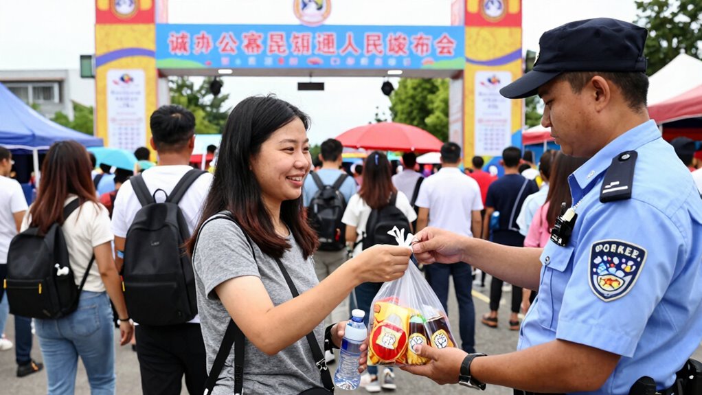 festival rules on prohibited items