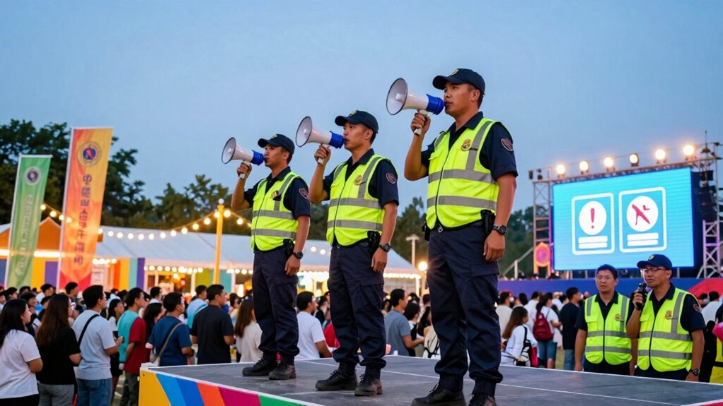 festival safety communication coordination
