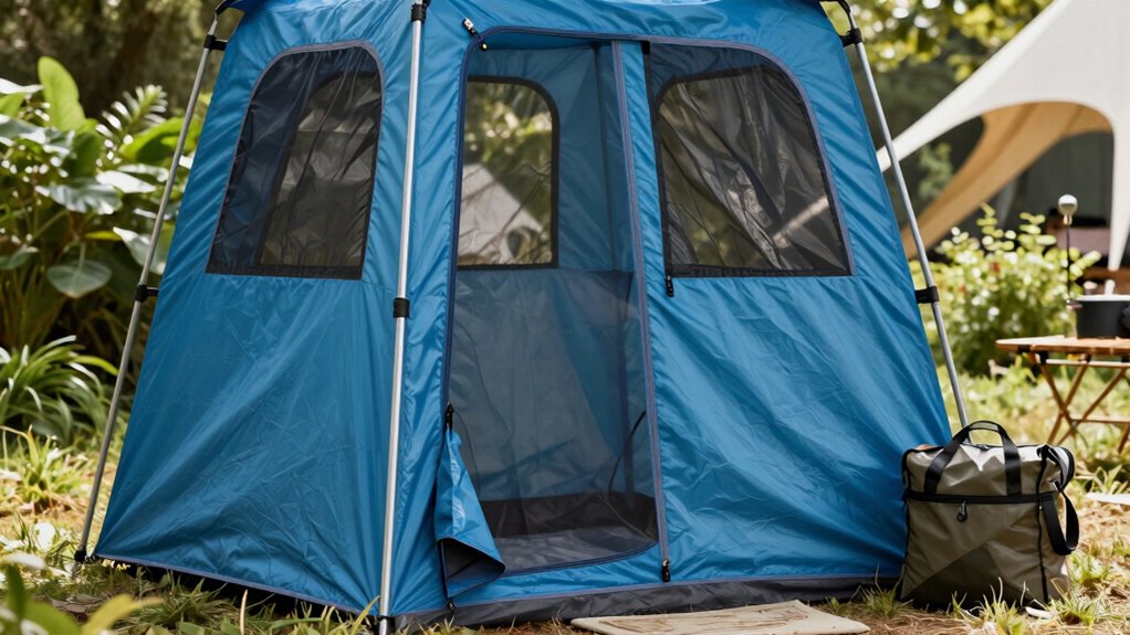 festival shower privacy considerations