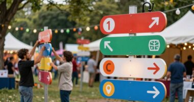 festival signage design process