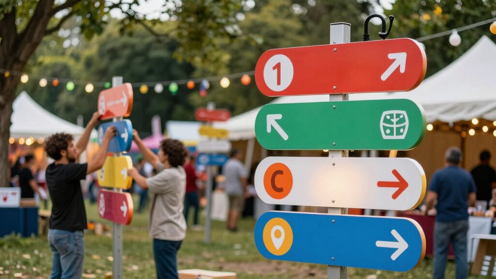 festival signage design process