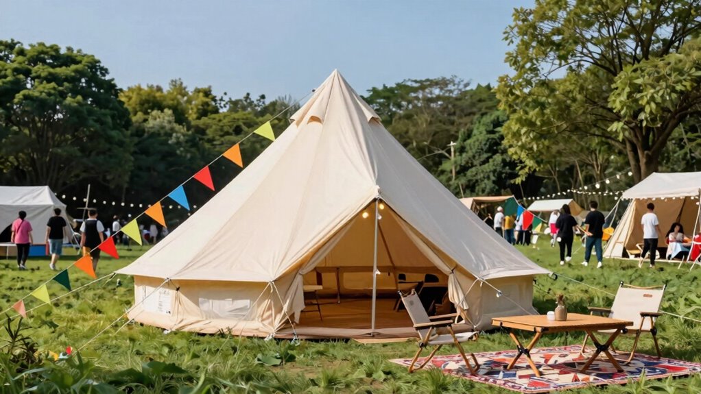 ideal for festival glamping
